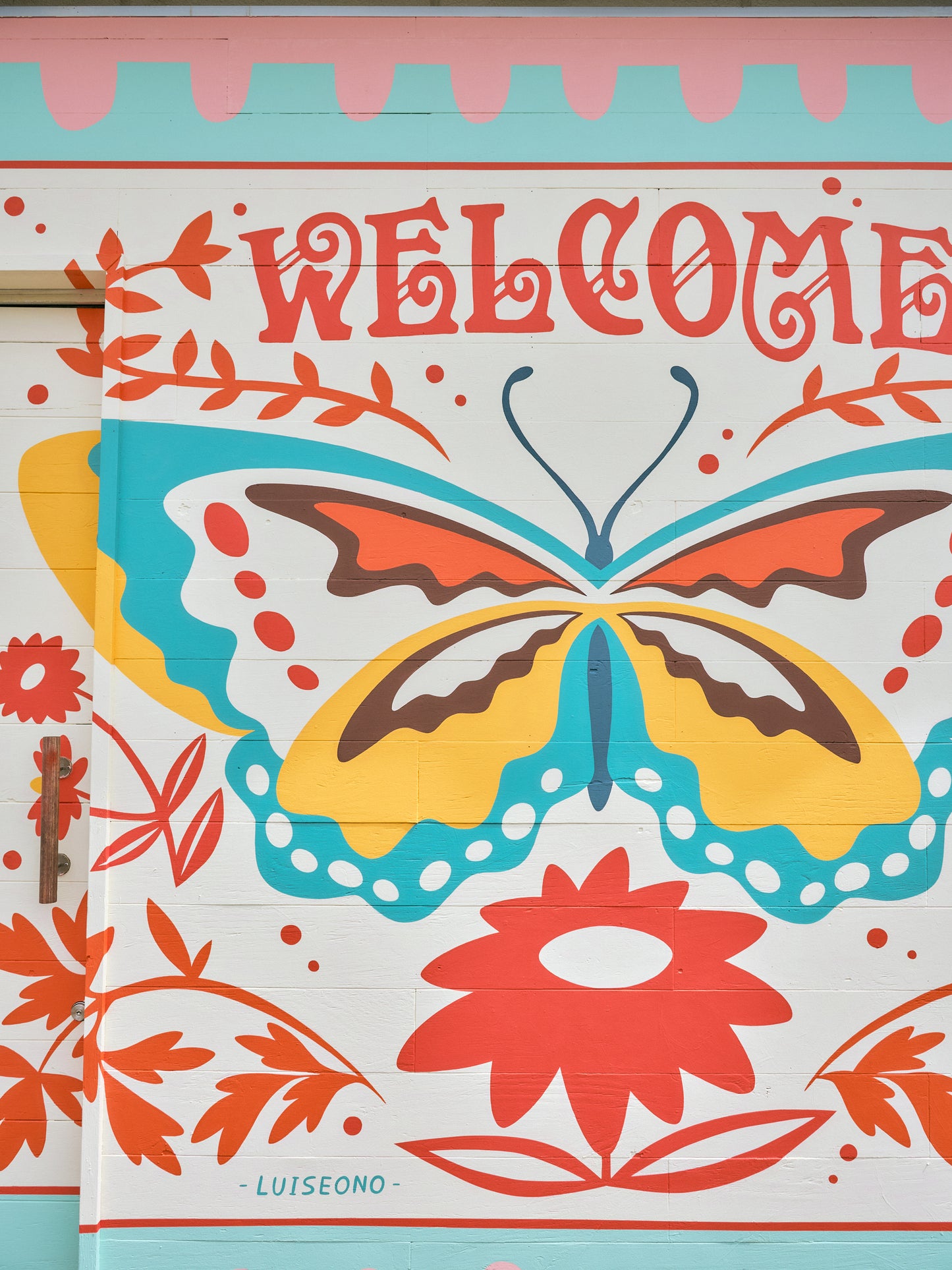 Mural for Thai style tea shop