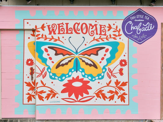 Mural  for Thai style tea shop