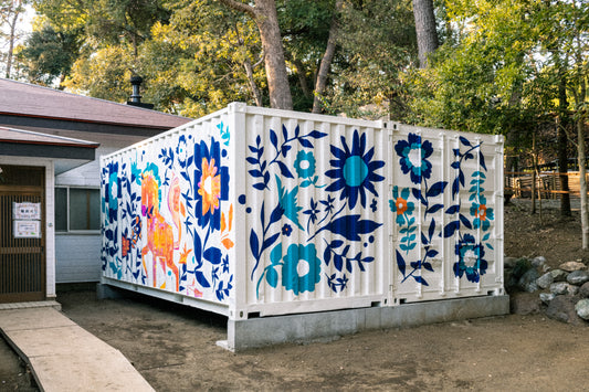 Mural painting and workshop at a kindergarten