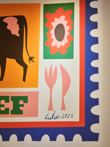 Restaurant mural